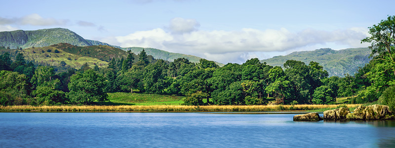Sejltur på Lake Windermere fra Ambleside til Bowness, England